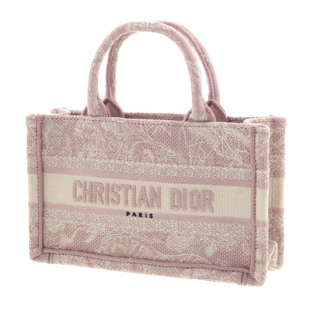 Christian Dior Book Tote Bag Handbag Pink - Picture 2 of 6